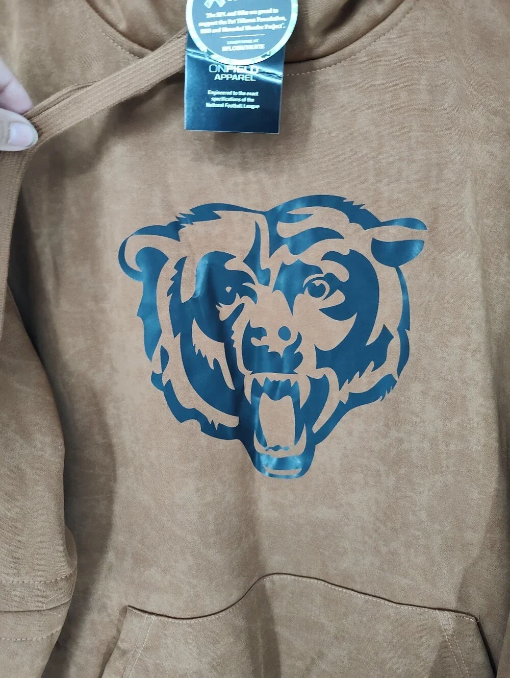 NWT Nike NFL Chicago Bears Brown Pullover Hoodie